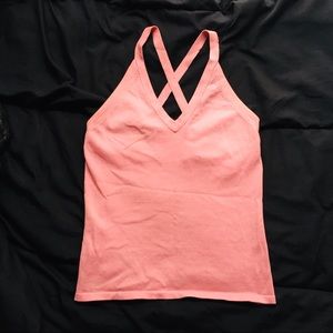 Lilly Pulitzer pink crisscross tank top
